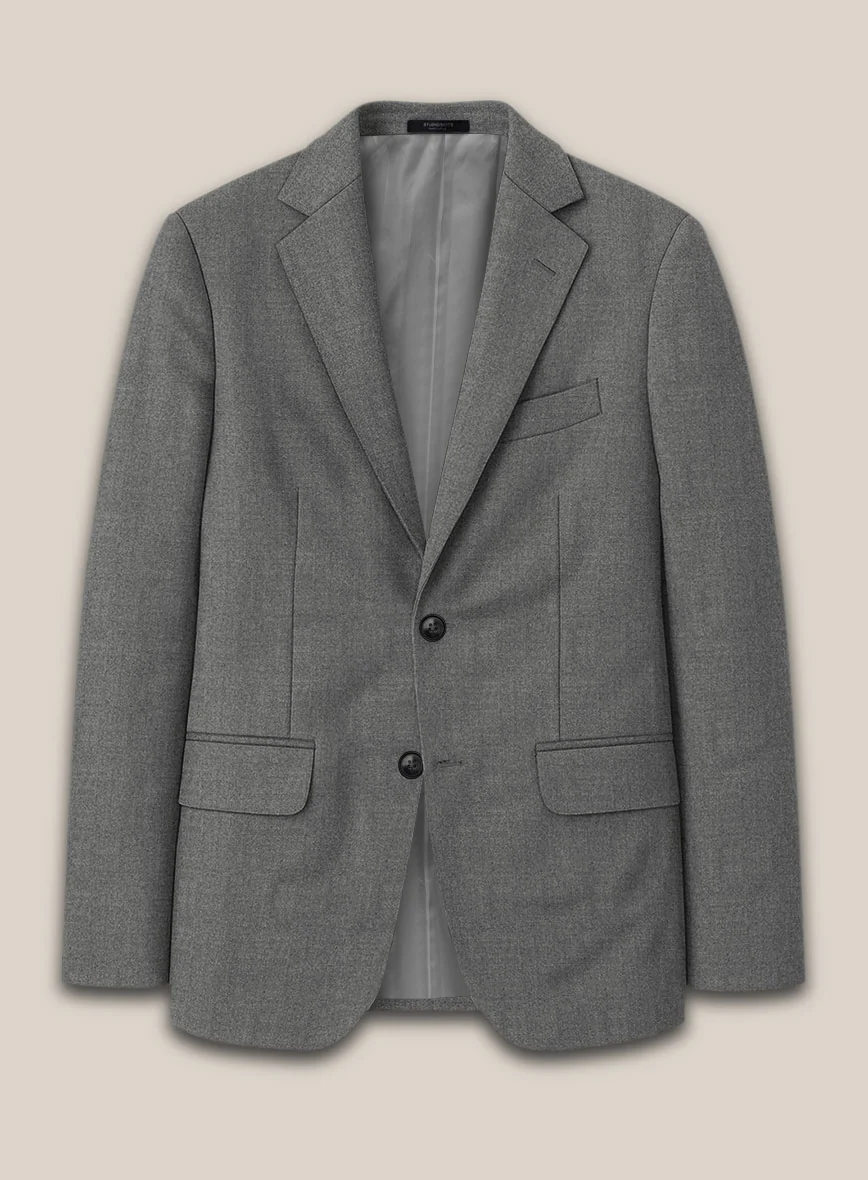 Scabal Sapphire Light Gray Wool Suit - Image 4