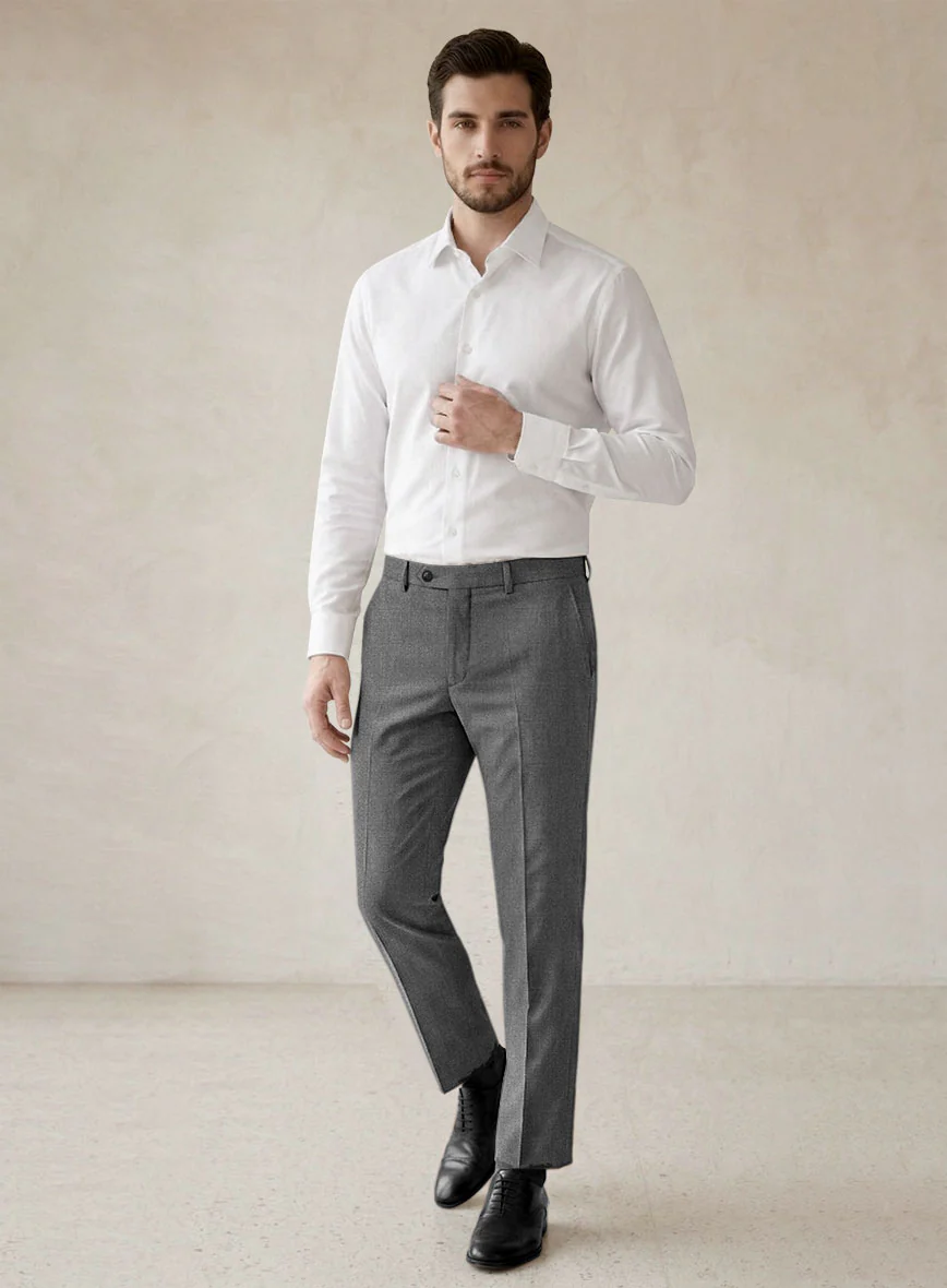 Scabal Sapphire Light Gray Wool Suit - Image 7