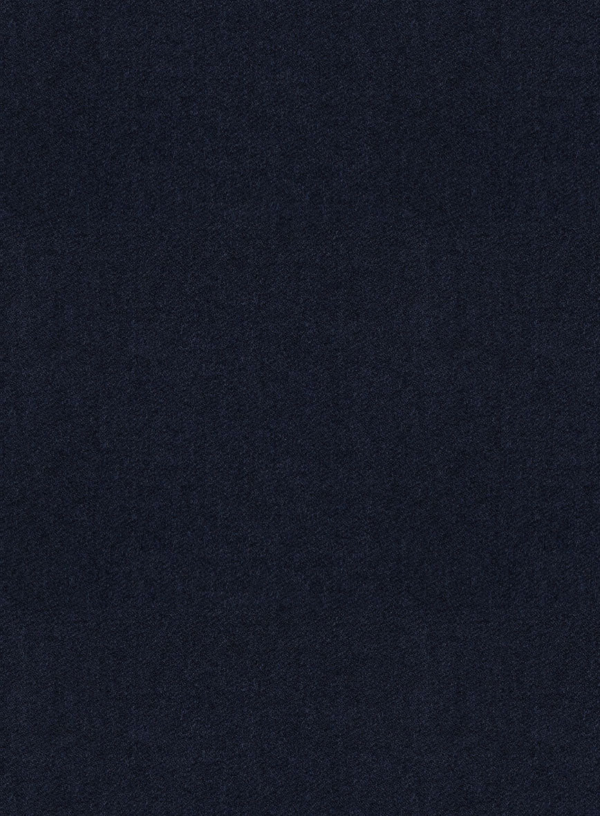 Scabal Sapphire Navy Blue Wool Pants - Image 3