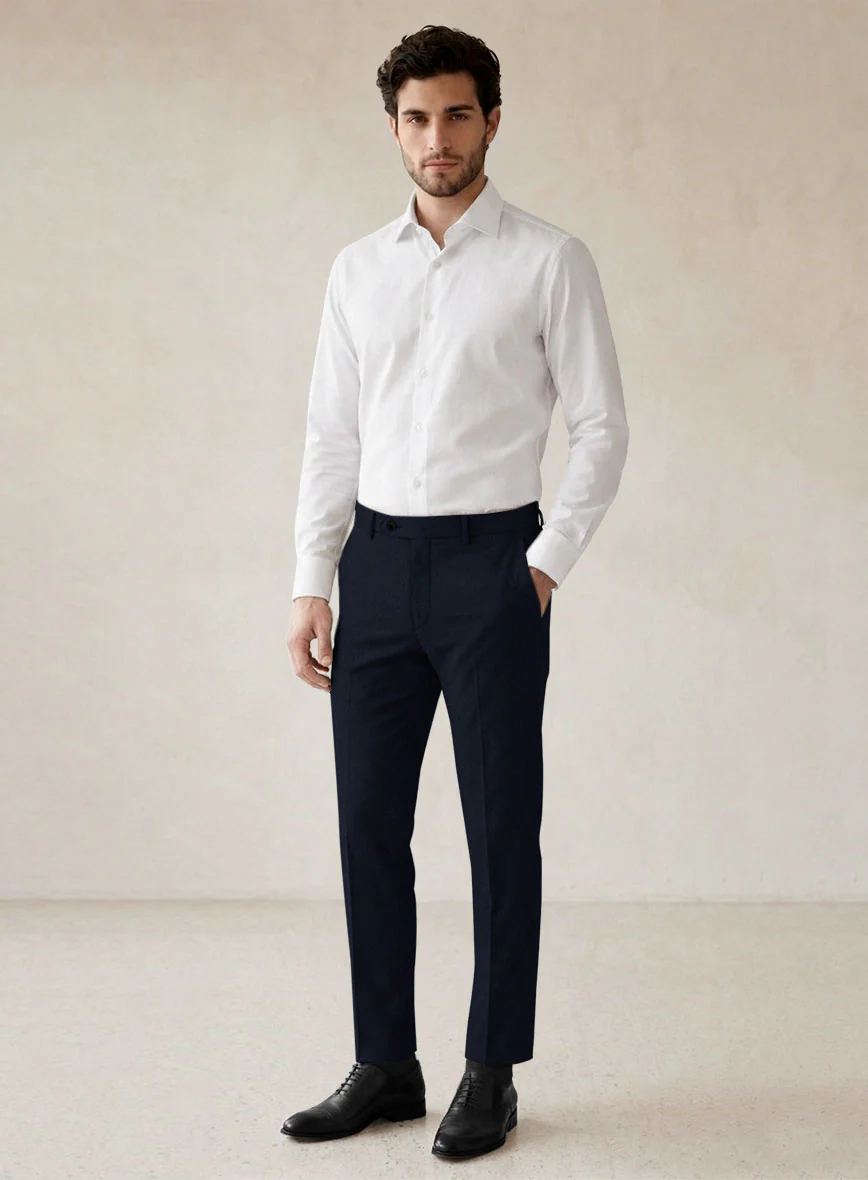 Scabal Sapphire Navy Blue Wool Suit - Image 6
