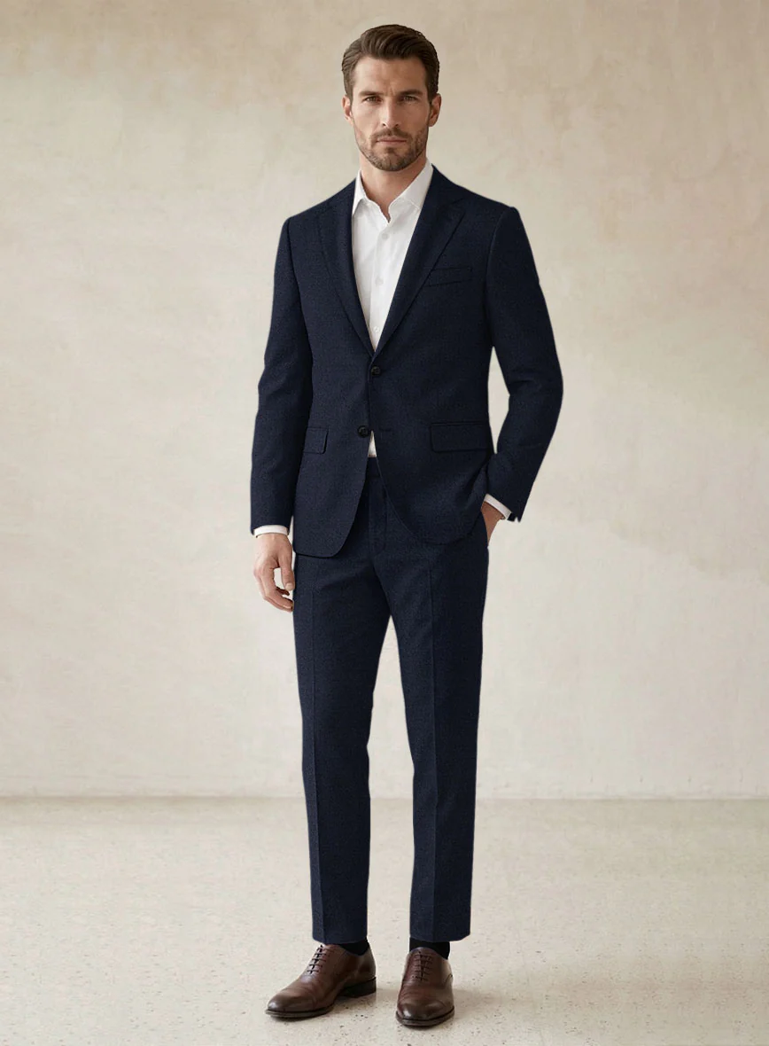 Scabal Sapphire Royal Blue Wool Suit