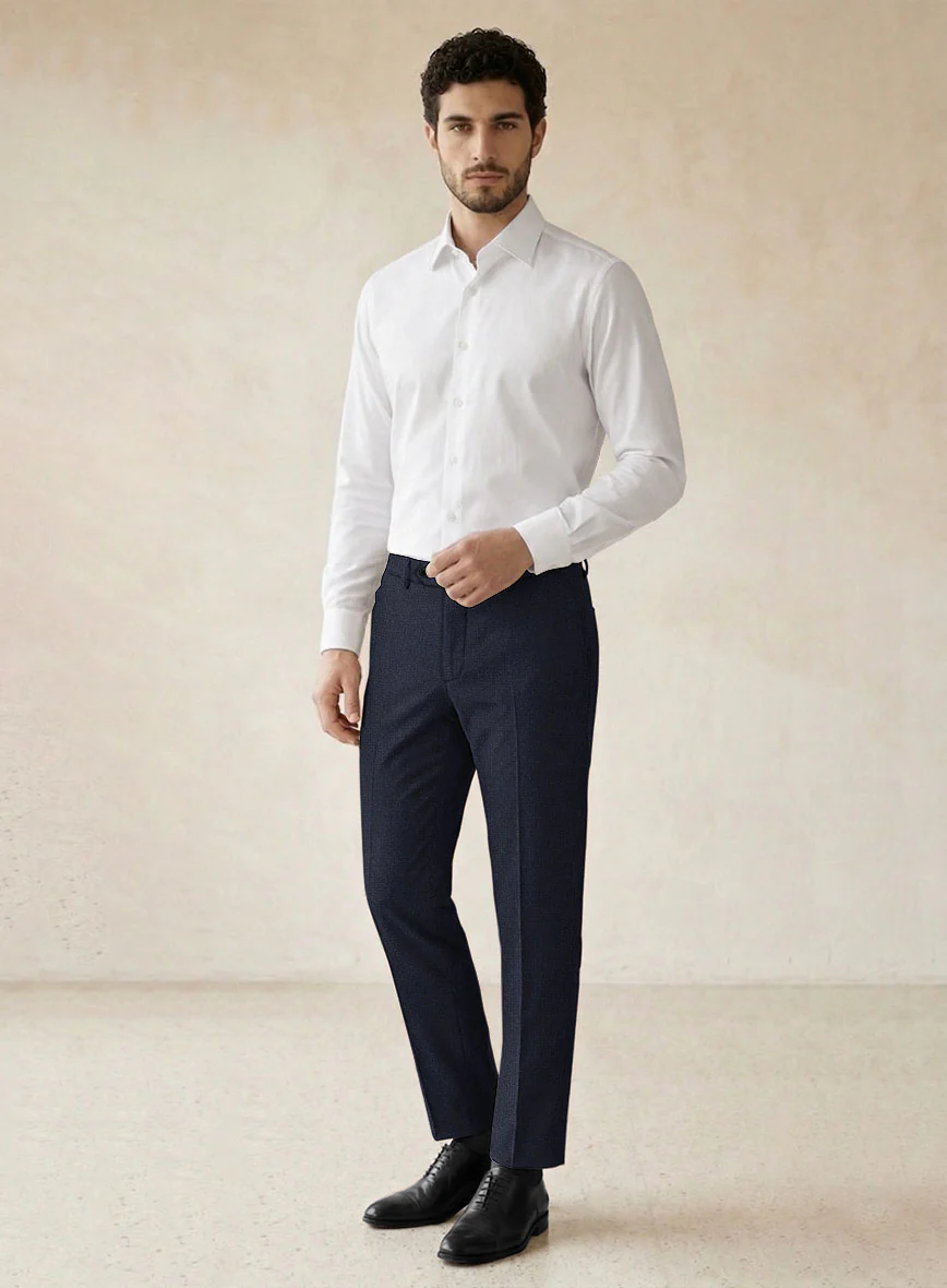 Scabal Sapphire Yaime Blue Wool Suit - Image 7