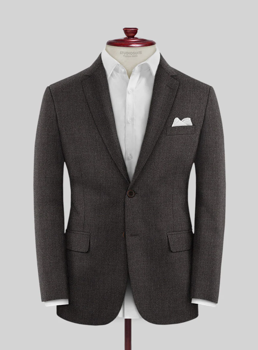 Scabal Sauri Brown Wool Suit - Image 3