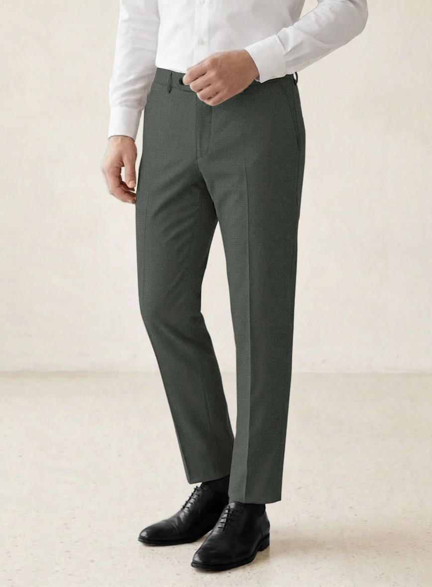 Scabal Seaweed Green Wool Suit - Image 6