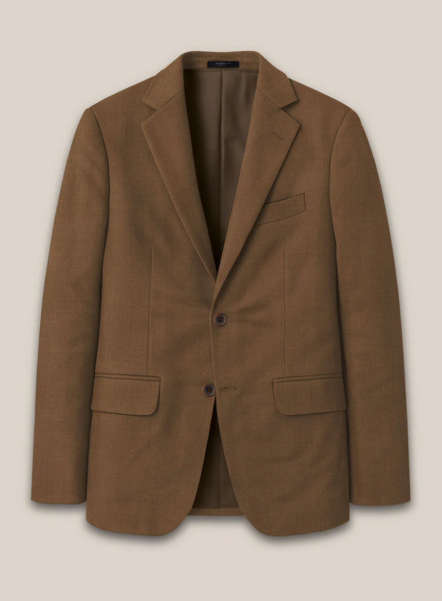 Scabal Sepia Brown Wool Suit - Image 3