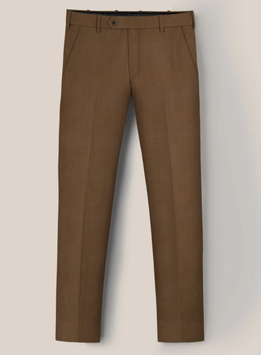 Scabal Sepia Brown Wool Suit - Image 5