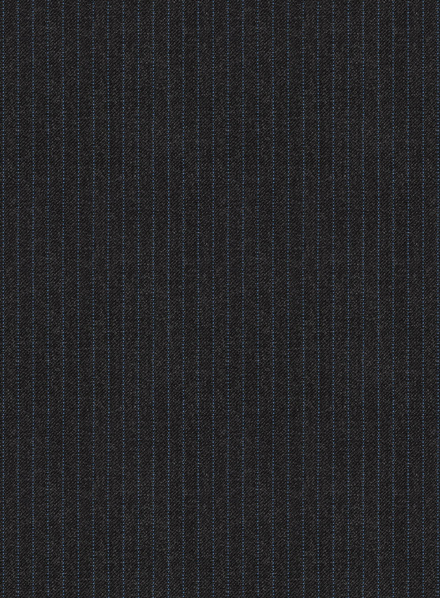 Scabal Sifro Stripe Gray Wool Pants - Image 3
