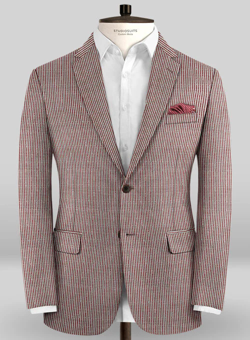 Scabal Taormina Lexi Red Wool Jacket