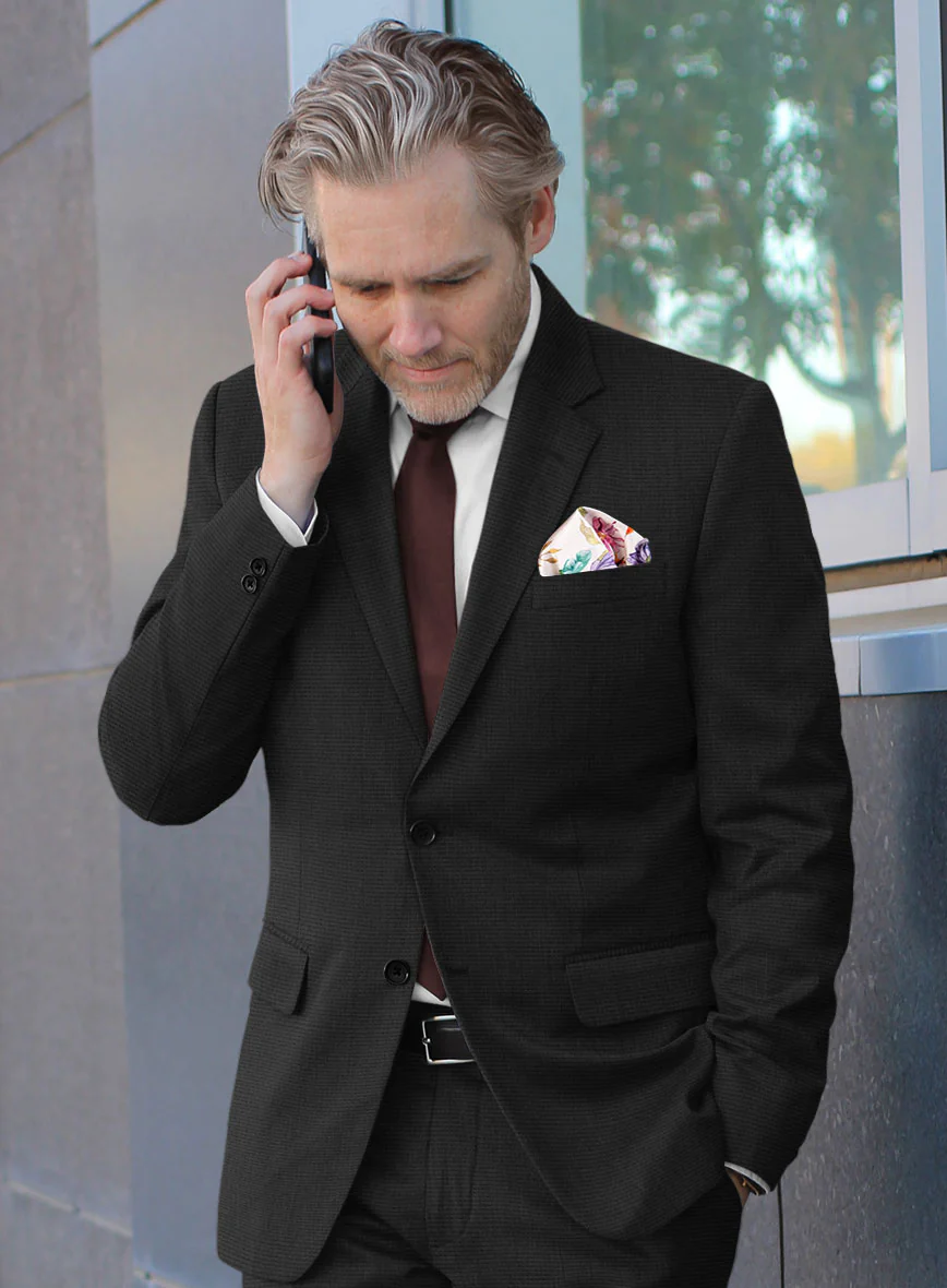 Scabal Tolno Black Wool Suit - Image 4