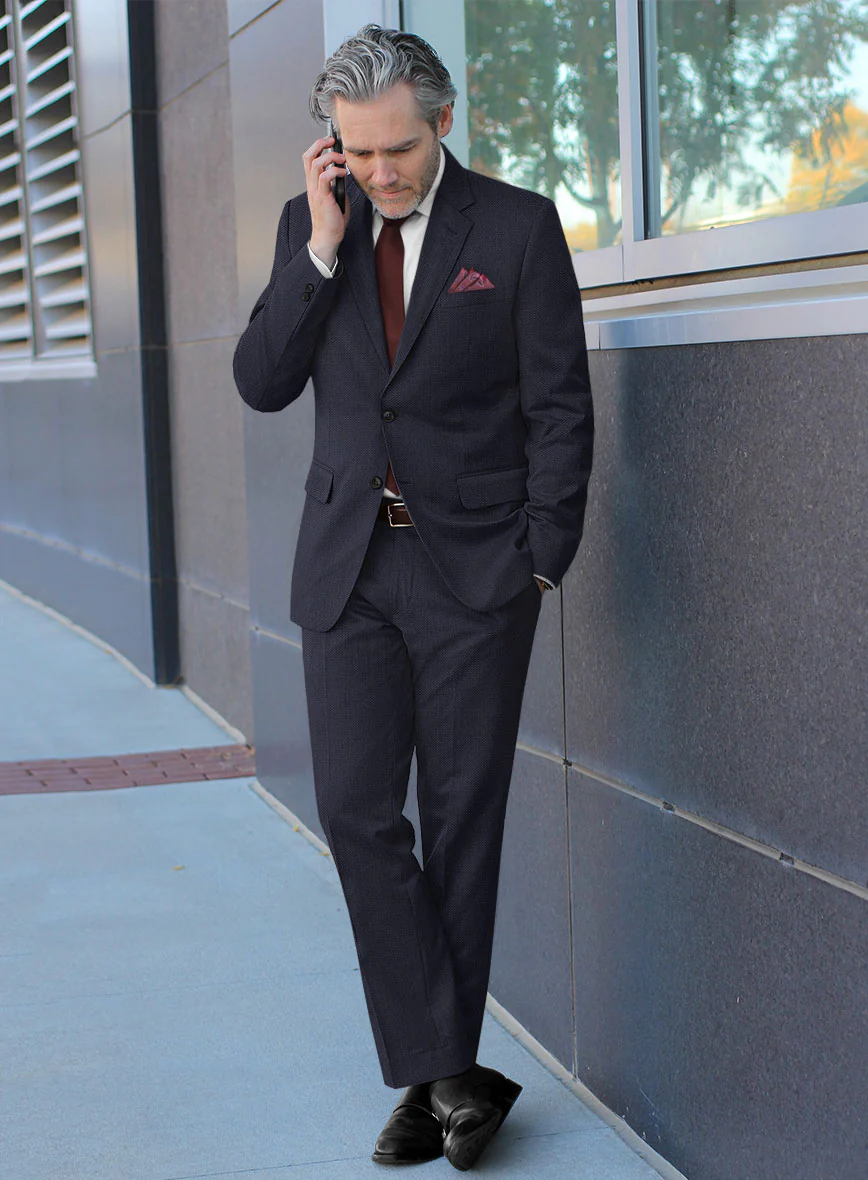 Scabal Tornado Blasi Blue Wool Suit - Image 2