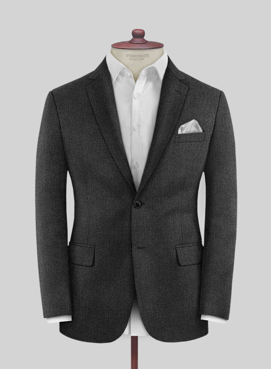 Scabal Tornado Gallo Charcoal Wool Jacket
