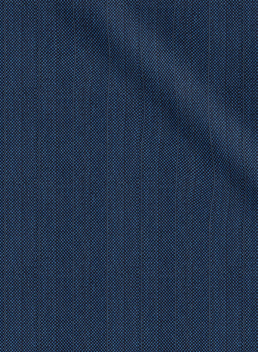 Scabal Tornado Herringbone Casa Blue Wool Suit - Image 6