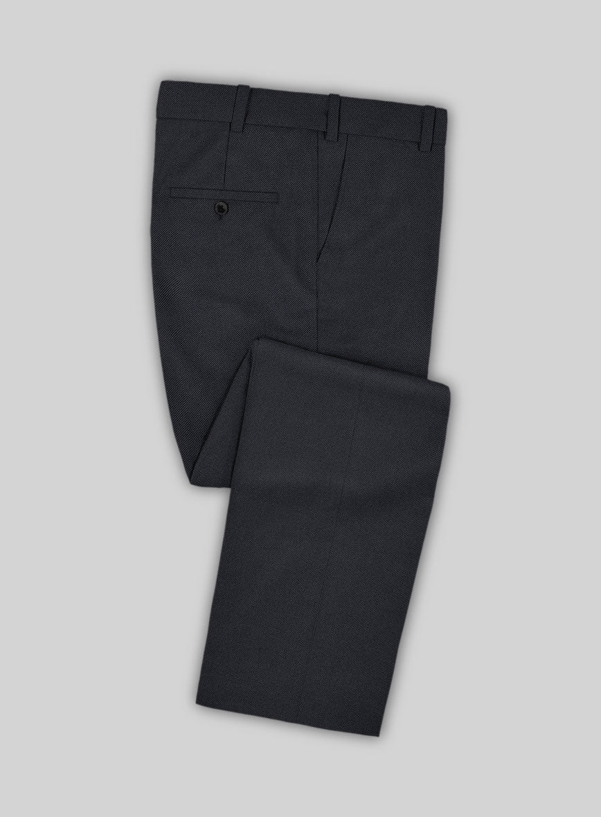 Scabal Tornado Metra Blue Wool Pants