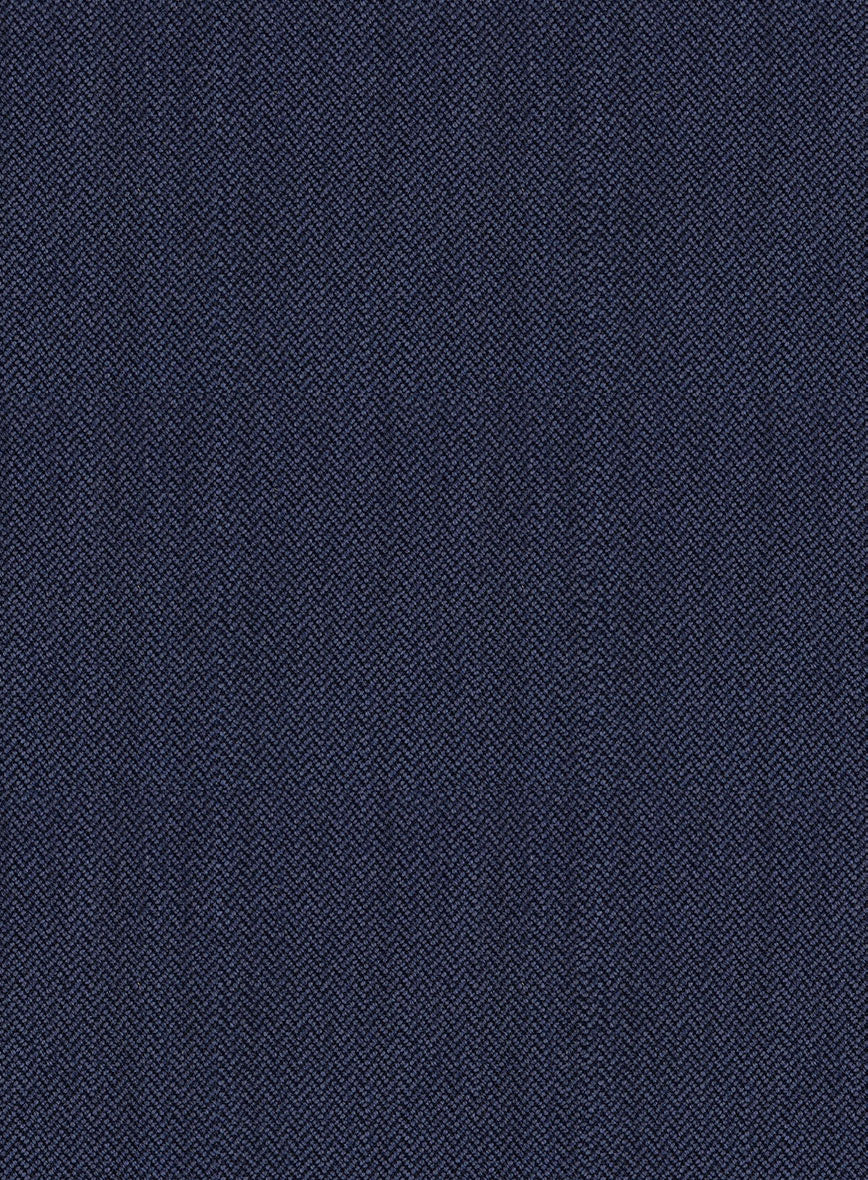 Scabal Tornado Naquez Blue Wool Pants - Image 3