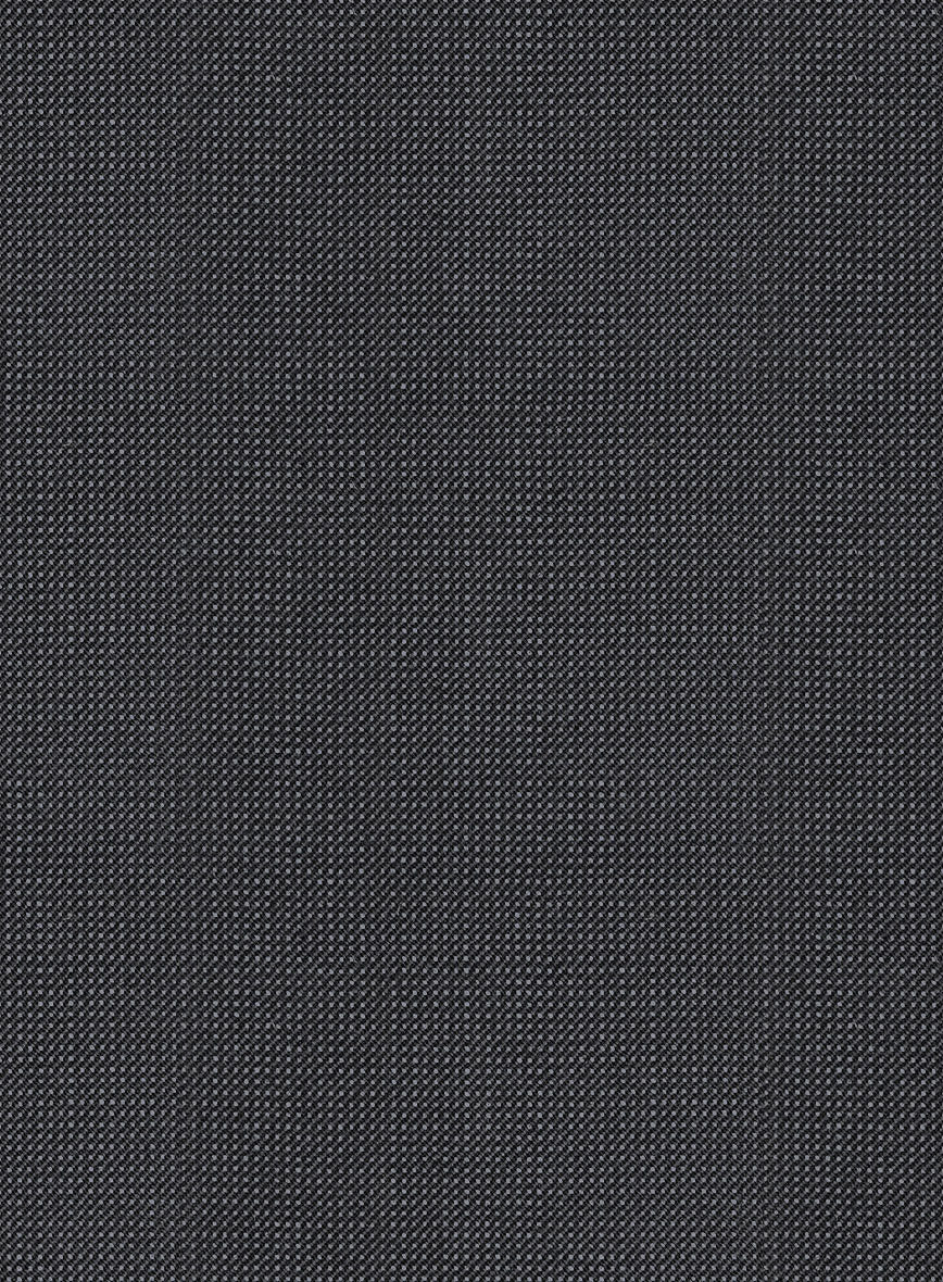 Scabal Tornado Pin Check Dark Blue Wool Suit - Image 5