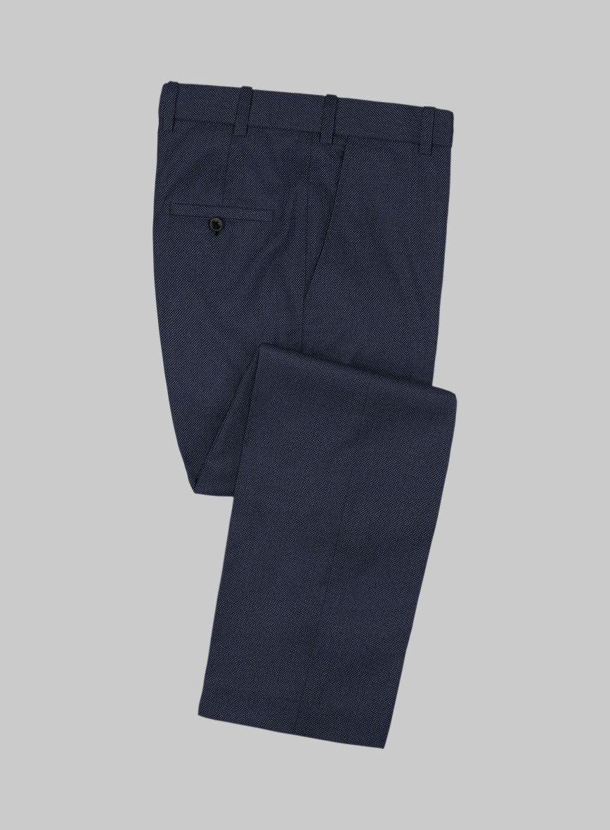 Scabal Tornado Twill Navy Blue Wool Suit - Image 5