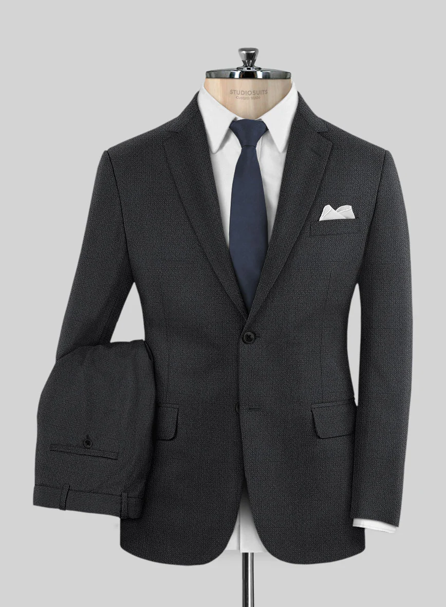 Scabal Tornado Verone Blue Wool Suit