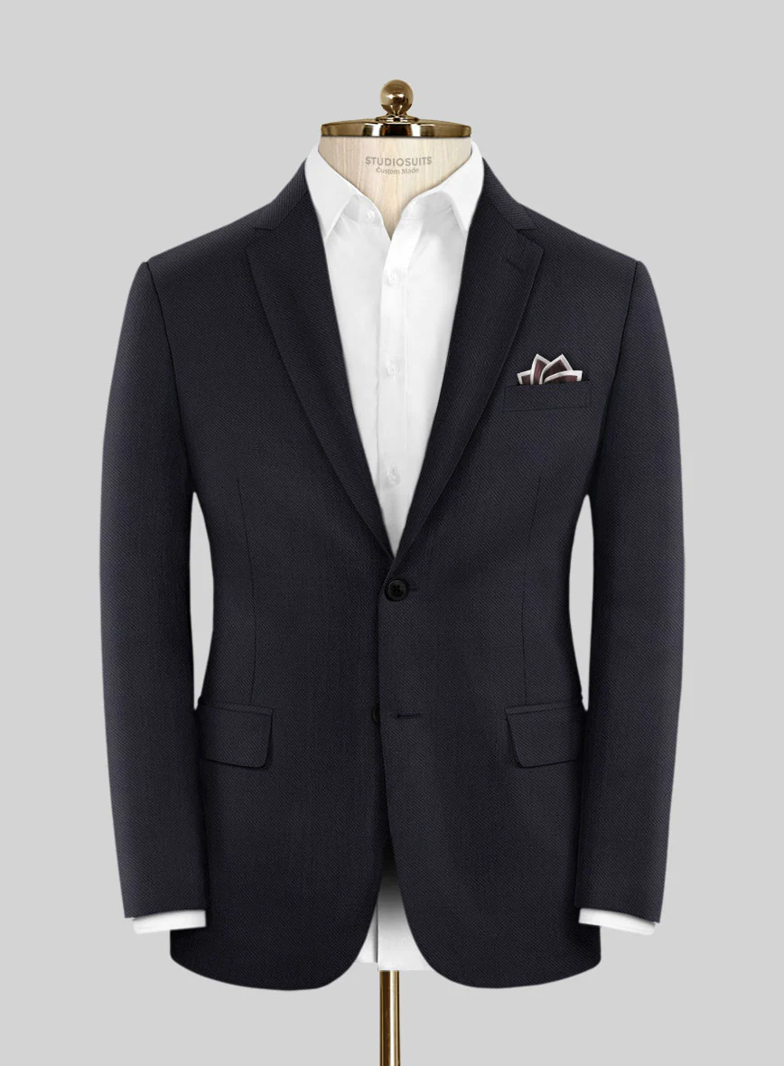 Scabal Vistre Blue Wool Jacket