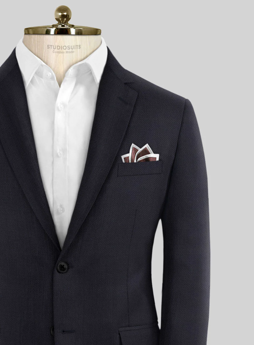 Scabal Vistre Blue Wool Suit - Image 4
