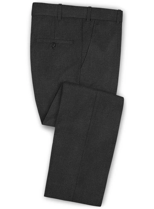 Scabal Worsted Charcoal Wool Suit - Image 4