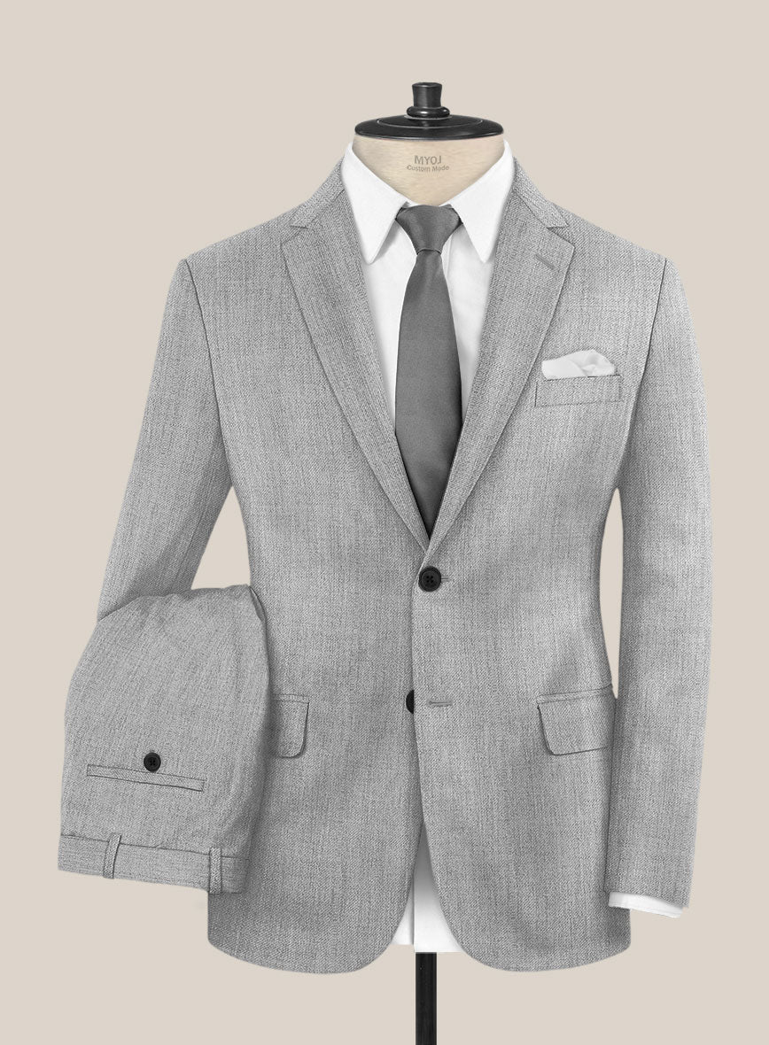 Scabal Worsted Light Gray Wool Suit - Image 2