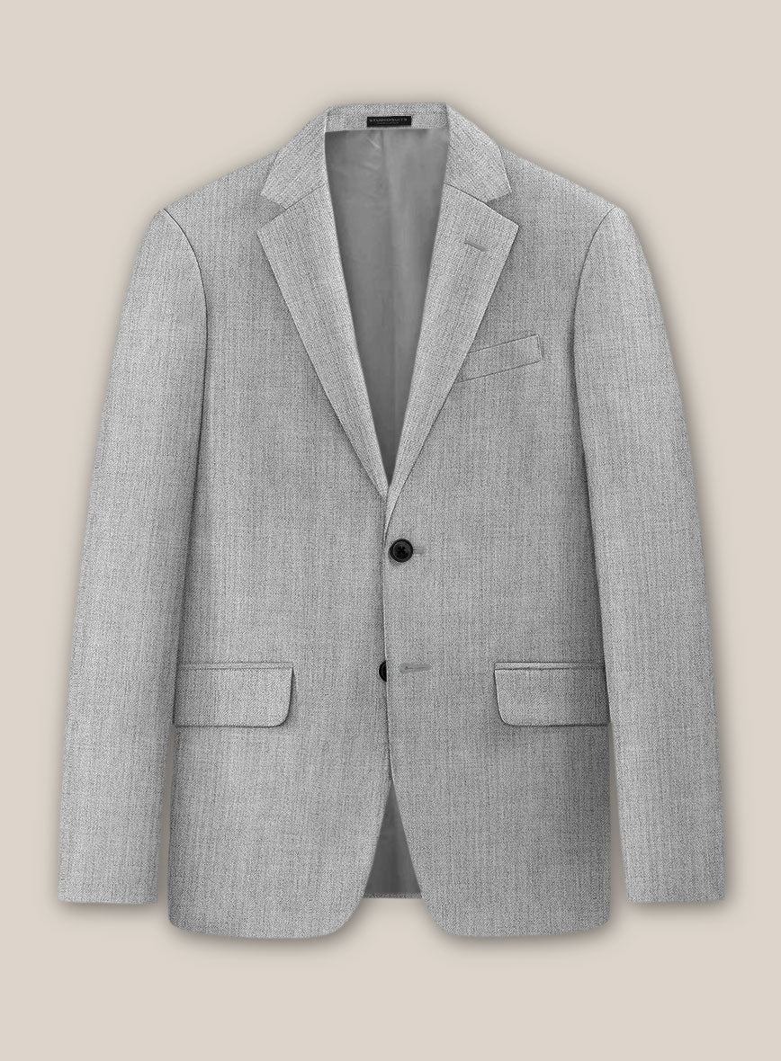 Scabal Worsted Light Gray Wool Suit - Image 4