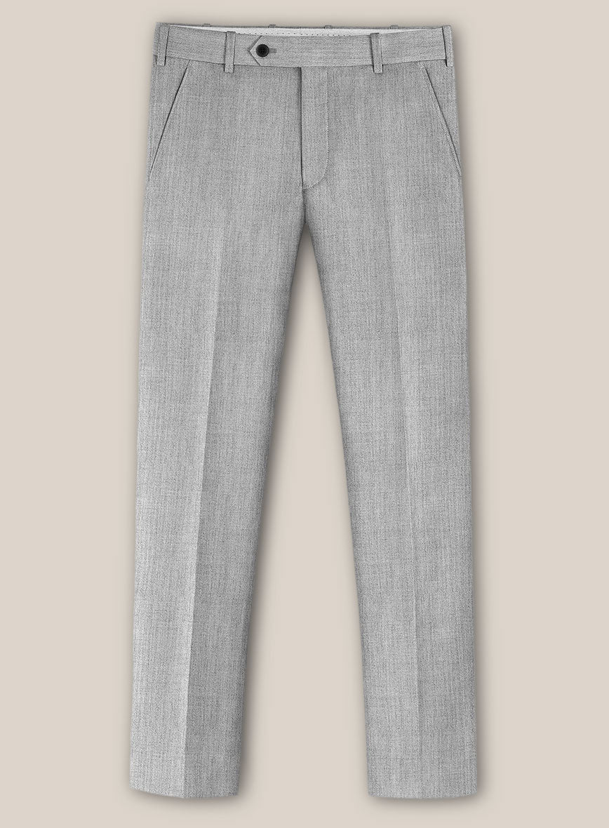 Scabal Worsted Light Gray Wool Suit - Image 5