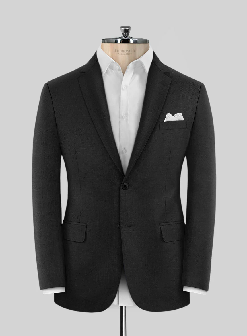 Scabal Xadat Black Wool Jacket