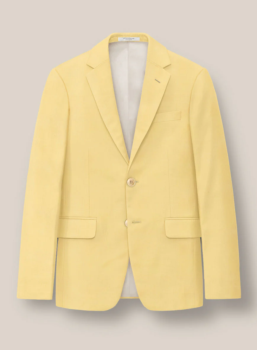 Scabal Yellow Wool Suit - Image 2