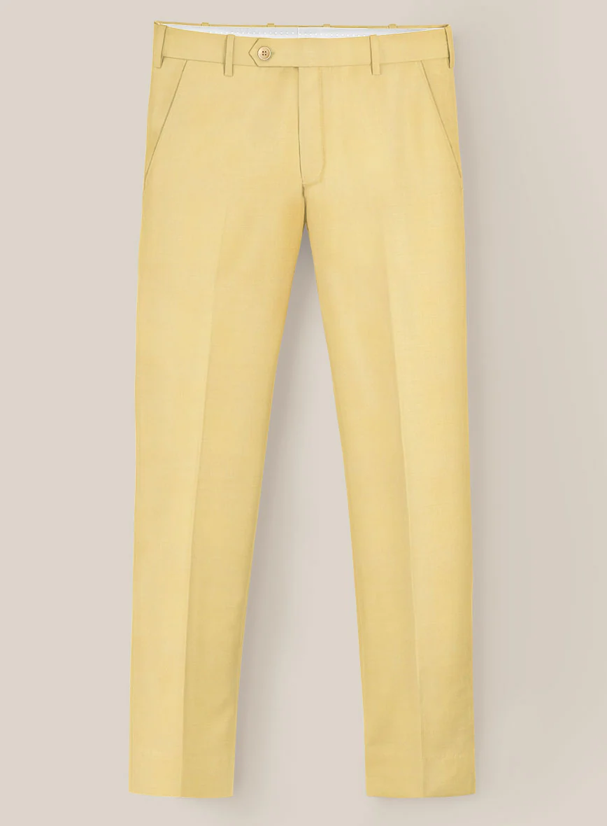 Scabal Yellow Wool Suit - Image 4