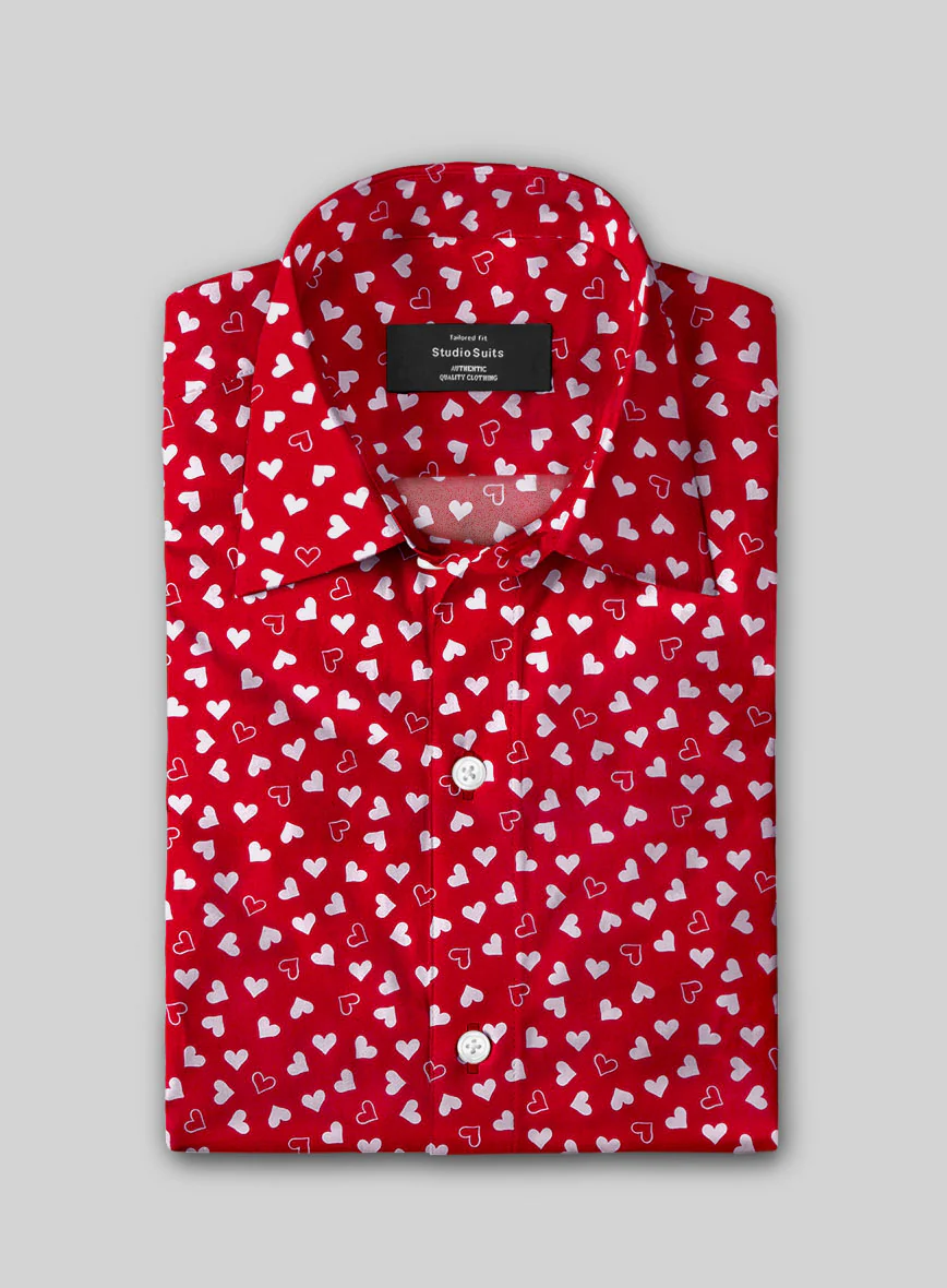 Scarlet Charm Cotton Shirt - Image 2