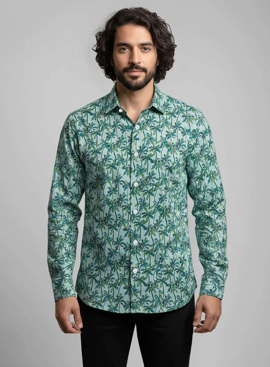 Sea Fern Cotton Lycra Shirt