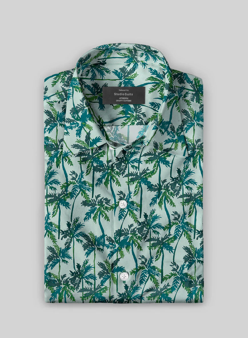 Sea Fern Cotton Lycra Shirt - Image 2