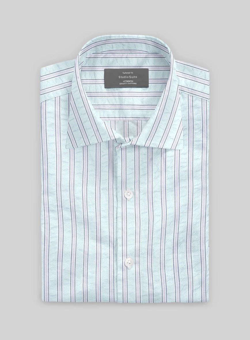 Seafoam Cotton Tencel Shirt - Image 2