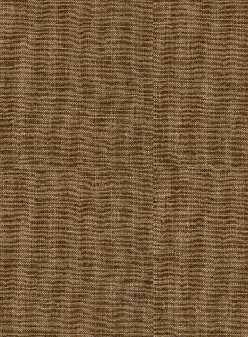 Sepia Brown Linen Highland Trousers - Image 6