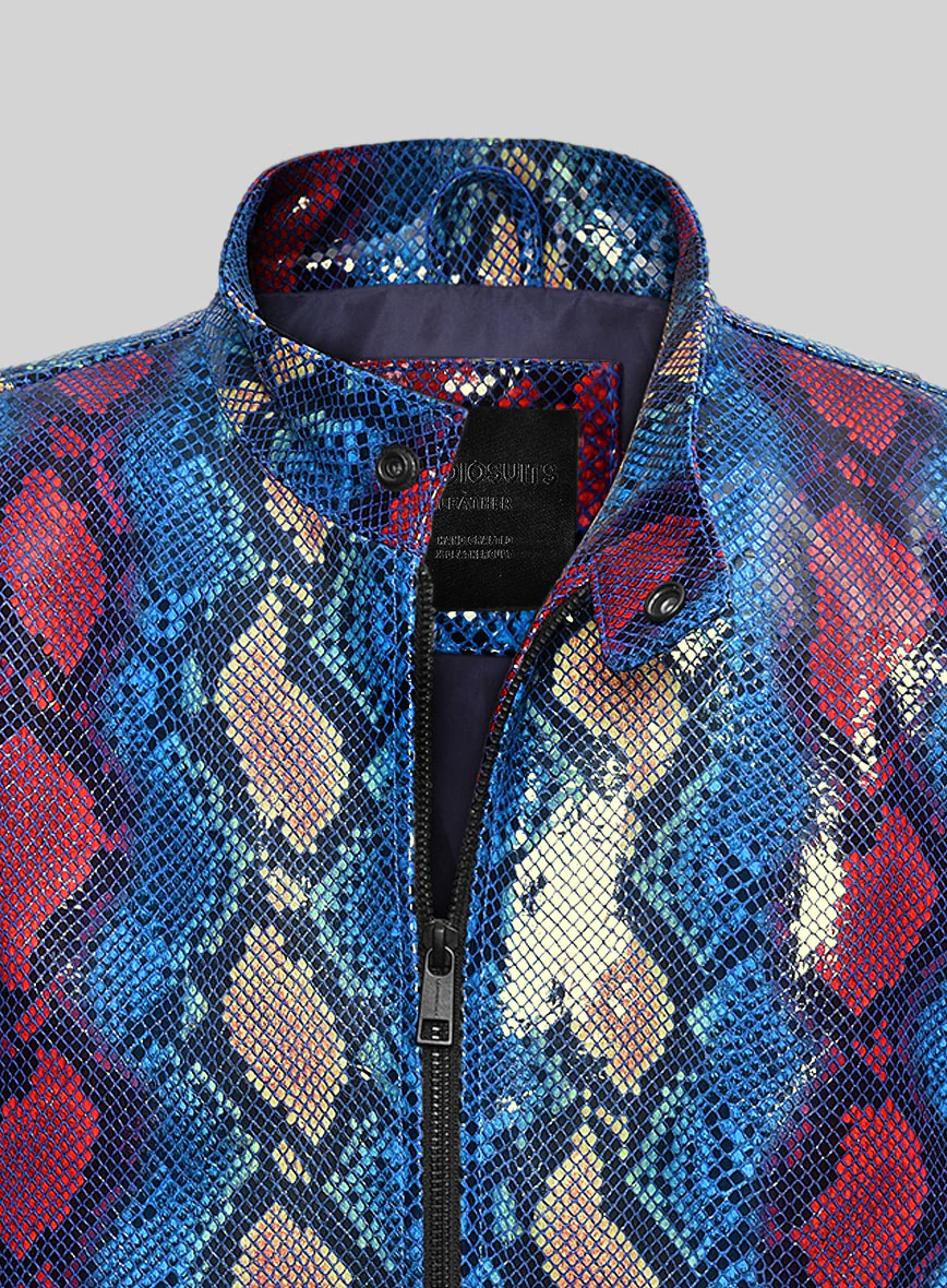 Serpent's Sizzle Leather Jacket - Image 2