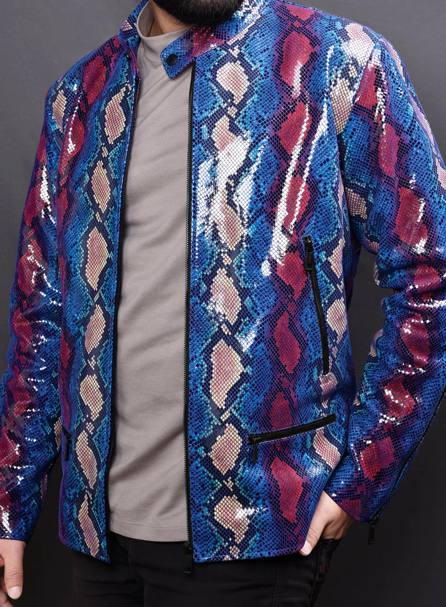 Serpent's Sizzle Leather Jacket - Image 6