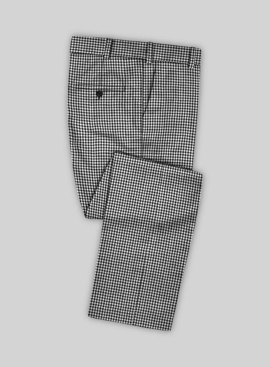 Shepherd's Plaid Wool Pants - Image 2