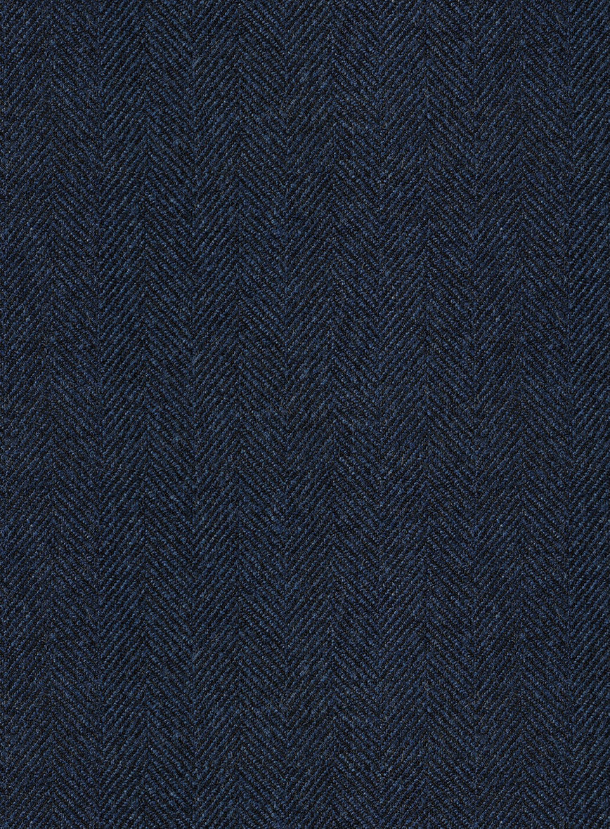 Showman Blue Herringbone Tweed Highland Trousers - Image 5