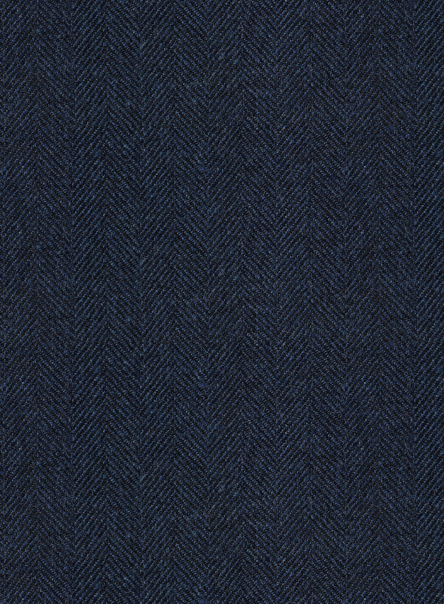 Showman Blue Herringbone Tweed Jacket - Image 3