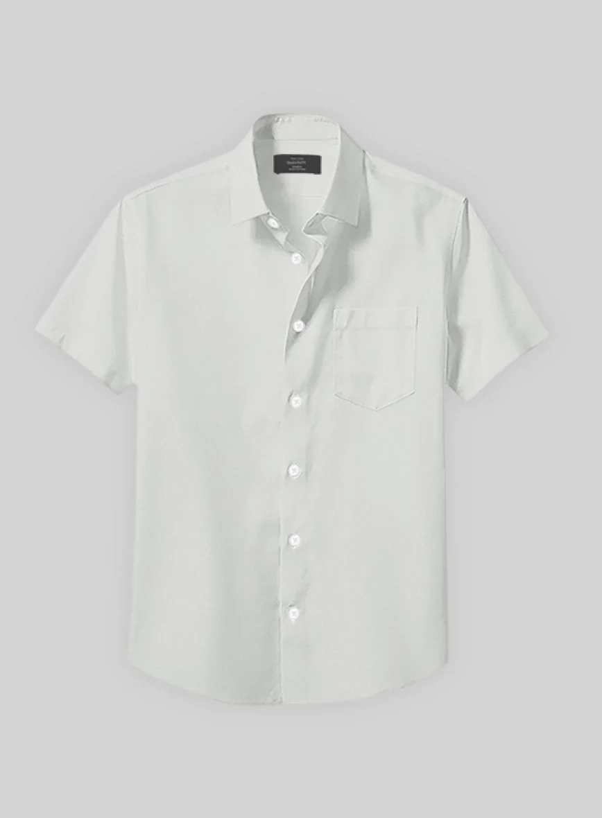 Silver Gray Stretch Poplene Shirt