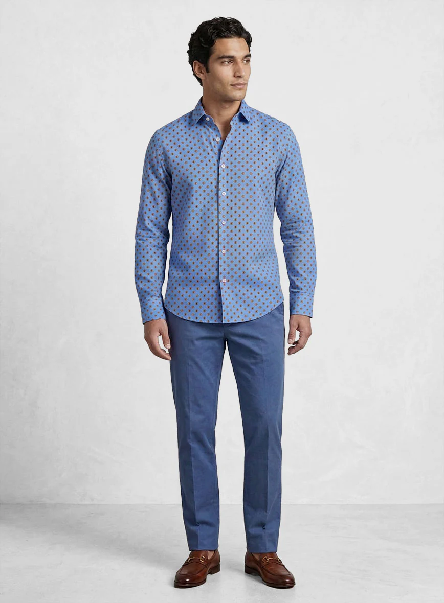 Sky Herald Feather Cotton Shirt - Image 4