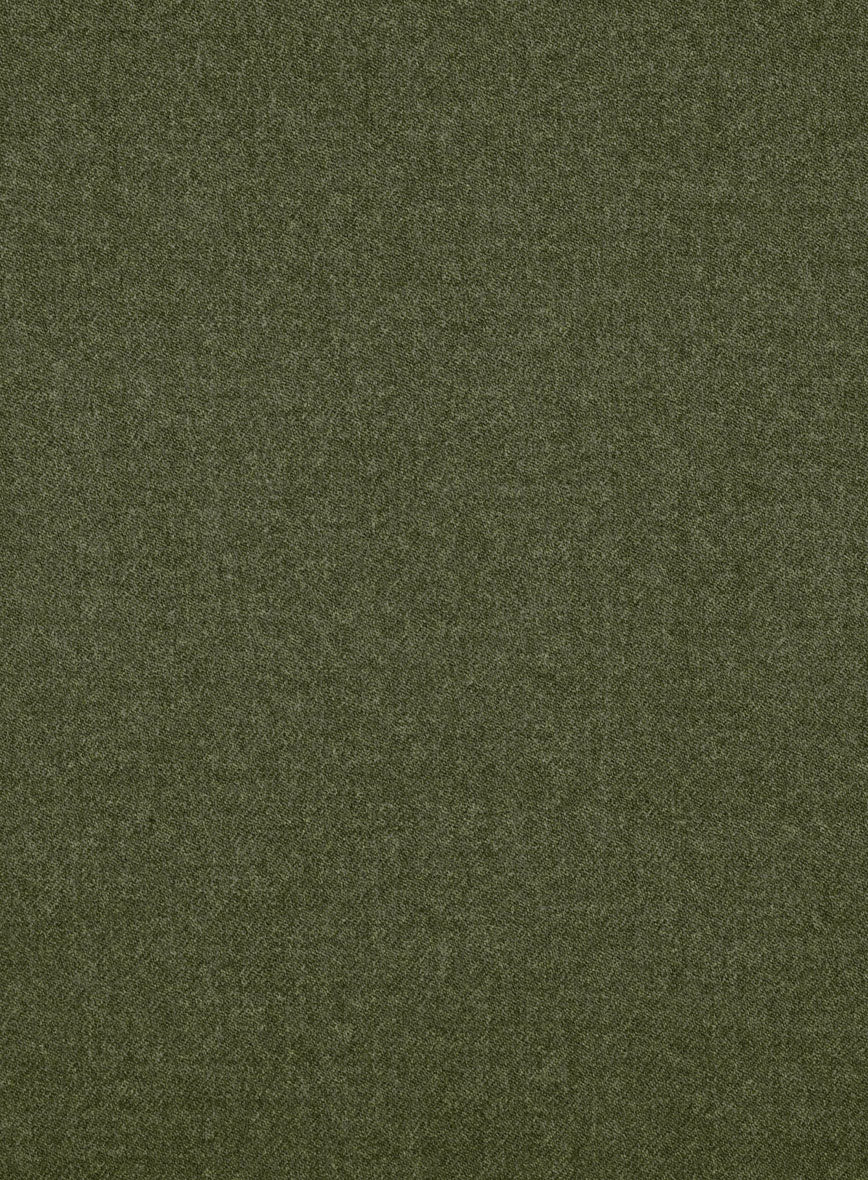 Slate Green Flannel Wool Pants - Image 3