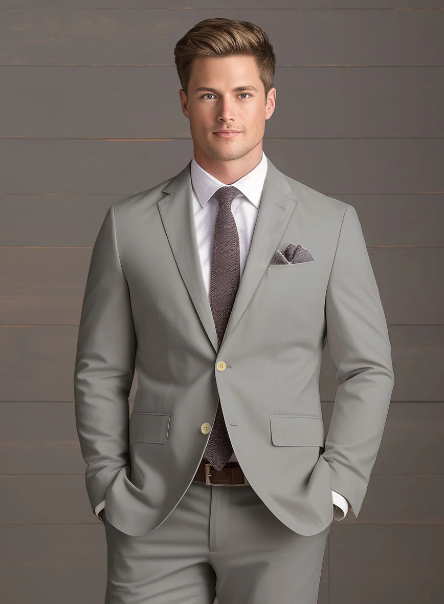 Slate Green Stretch Chino Jacket - Image 2