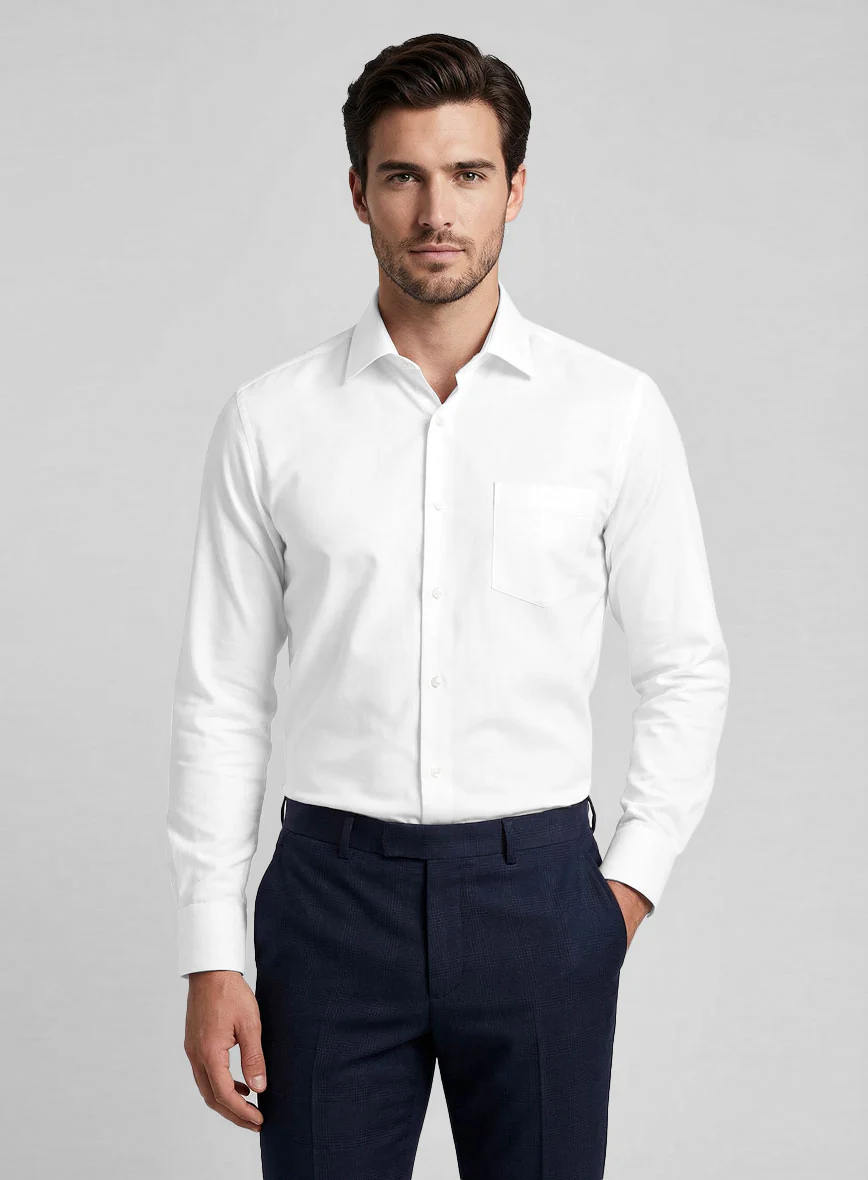 Soft Albaster Cotton Lycra Shirt