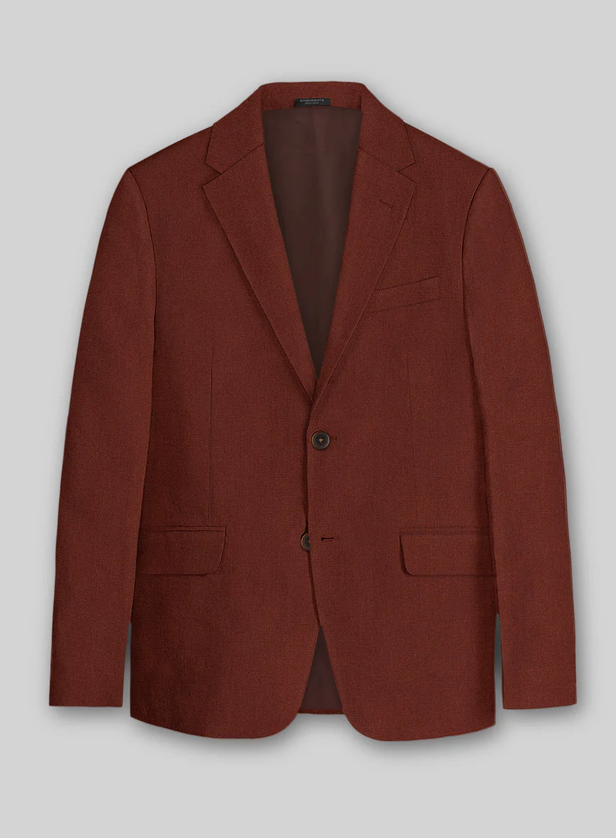 Solbiati Art Du Lin Auburn Linen Jacket