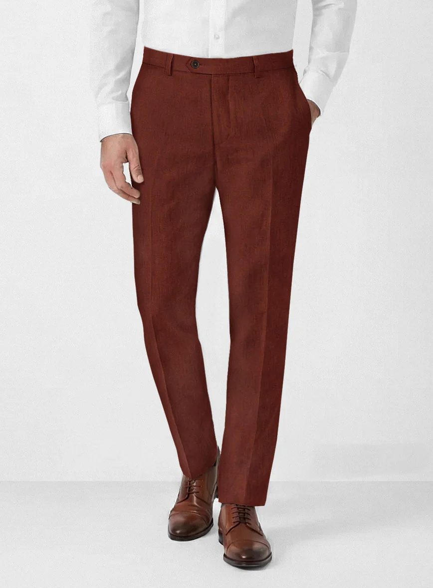 Solbiati Art Du Lin Auburn Linen Pants