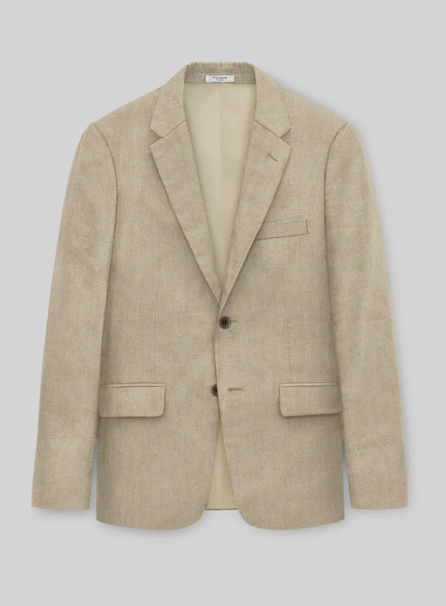 Solbiati Art Du Lin Beige Linen Suit - Image 3