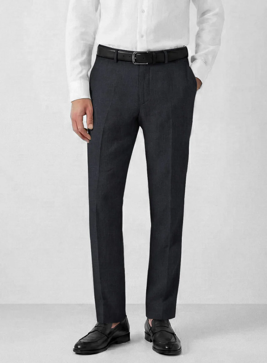 Solbiati Art Du Lin Dark Blue Linen Suit - Image 6