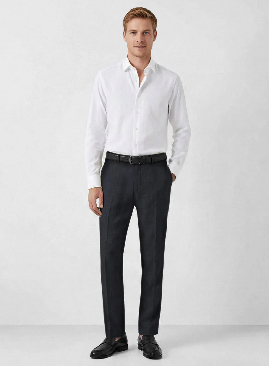 Solbiati Art Du Lin Dark Blue Linen Suit - Image 7